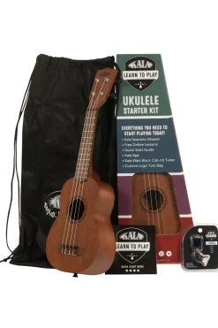 Kala Brand Music Co Wooden Toys|7+ Years < Soprano Ukulele - Learn to Play Starter Kit