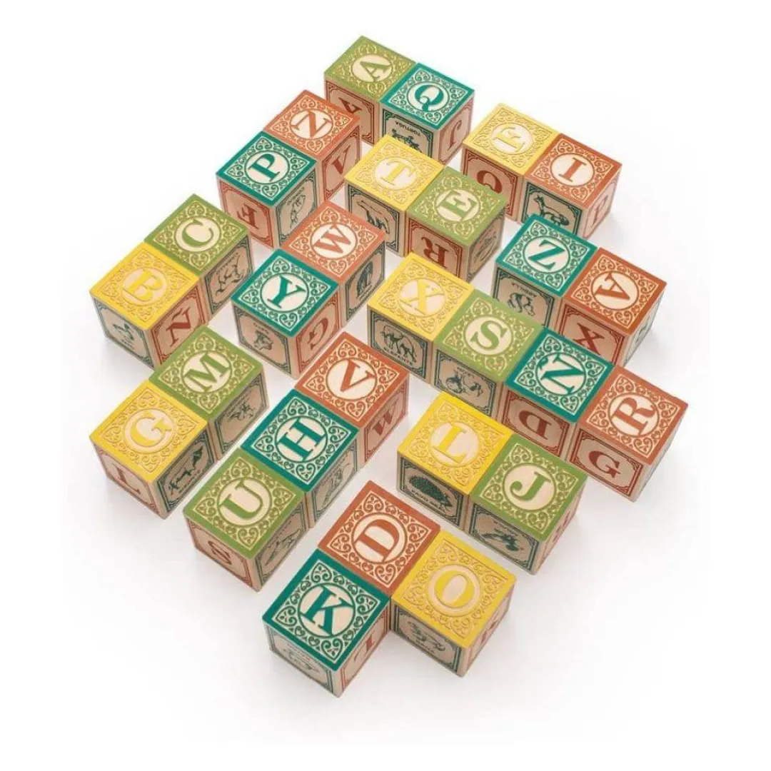 Uncle Goose Wooden Toys|Early Learning < Spanish Wooden Alphabet Blocks