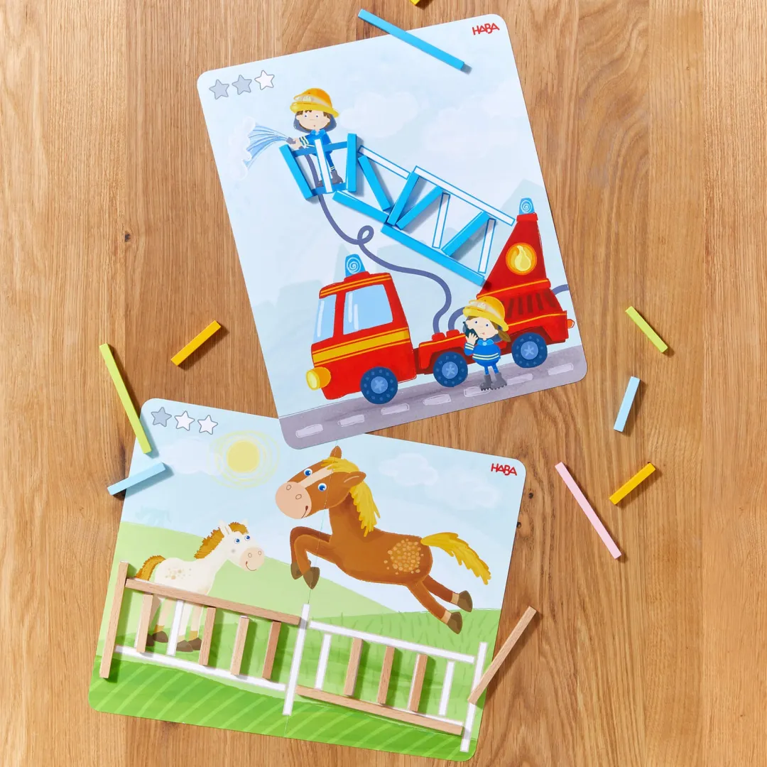 HABA Early Learning|Games < Stabix Wooden Arranging & Matching Game