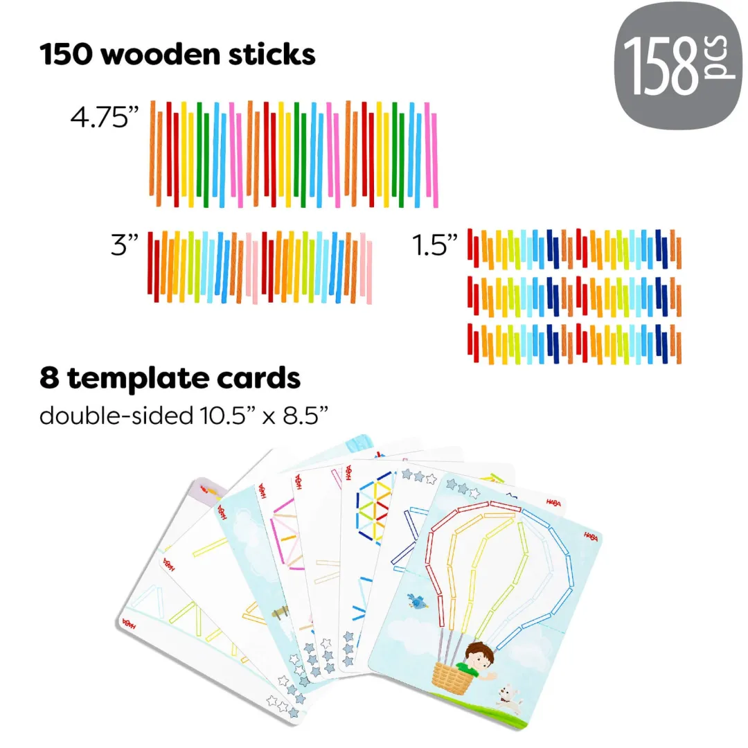 HABA Early Learning|Games < Stabix Wooden Arranging & Matching Game