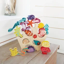 Tender Leaf Wooden Toys|Early Learning < Stacking Coral Reef