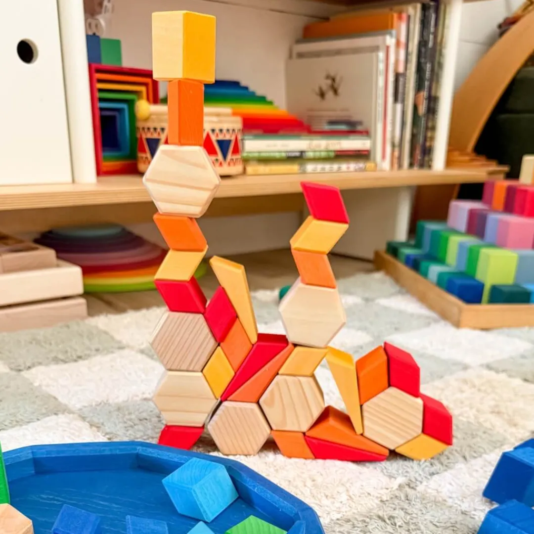 Grimm's Spiel u0026 Holz Wooden Toys|Puzzles < Starry Sky Building Set - Midnight