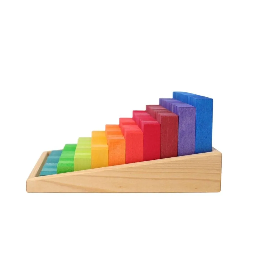 Grimm's Spiel u0026 Holz Marble & Ball Runs|Early Learning < Stepped Counting Math Blocks