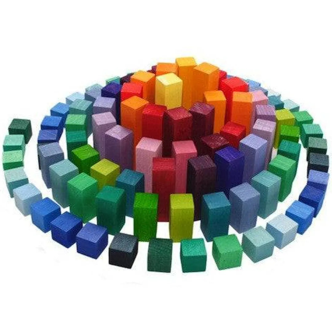 Grimm's Spiel u0026 Holz Early Learning|Wooden Toys < Stepped Pyramid Wooden Math Blocks