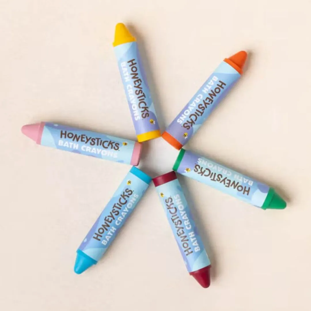 Honeysticks 2 Years|4 Years < Super Jumbo Bath Crayons - 6 Pack