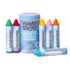 Honeysticks 2 Years|4 Years < Super Jumbo Bath Crayons - 6 Pack