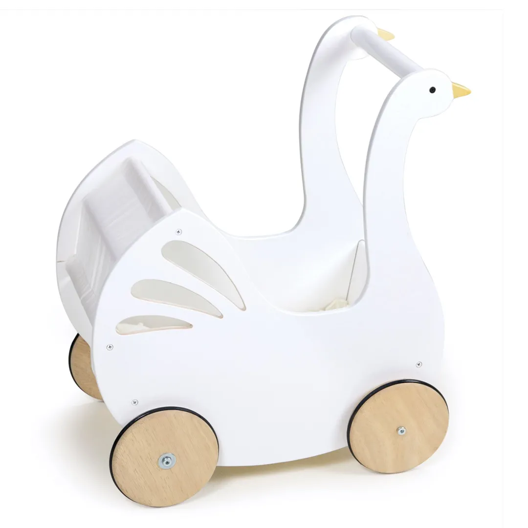 Tender Leaf 12-24 Months|Wooden Toys < Sweet Wooden Swan Doll Stroller
