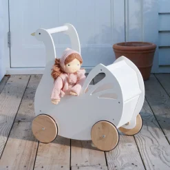 Tender Leaf 12-24 Months|Wooden Toys < Sweet Wooden Swan Doll Stroller