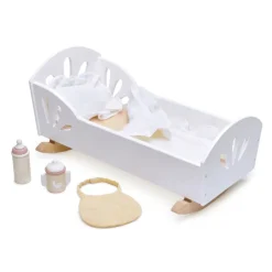 Tender Leaf Toys Wooden Toys|4 Years < Sweet Wooden Swan Dolly Bed