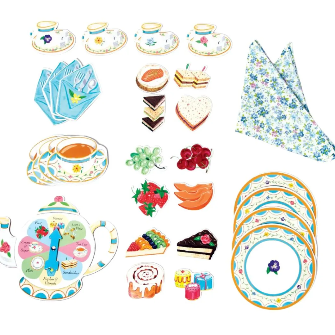 eeBoo Games|4 Years < Tea Party Spinner Game