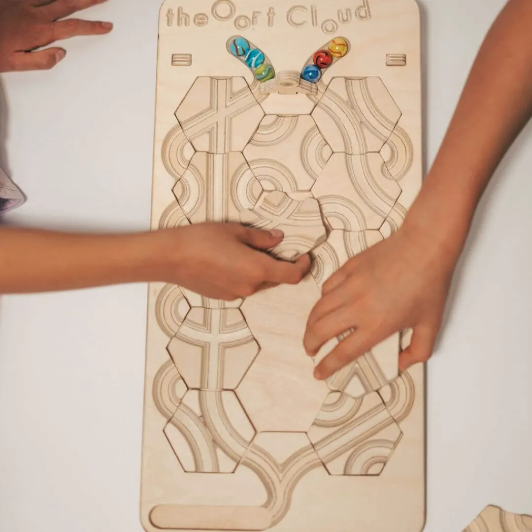 Starbuilder Blocks Marble & Ball Runs|Wooden Toys < The Oort Cloud Marble Run Puzzle Game