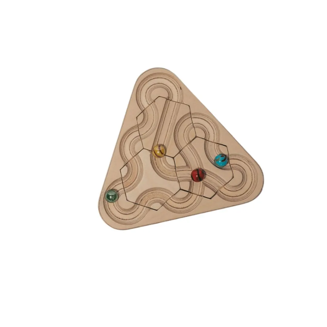 Starbuilder Blocks Wooden Toys|Games < The Ouroboros Marble Maze - Three sizes