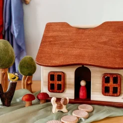 Bella Luna Toys Dollhouses|Fairies & Gnomes < Thimbleberry Cottage - Classic Wooden Dollhouse