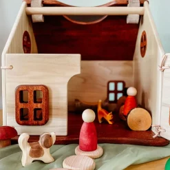 Bella Luna Toys Dollhouses|Fairies & Gnomes < Thimbleberry Cottage - Classic Wooden Dollhouse
