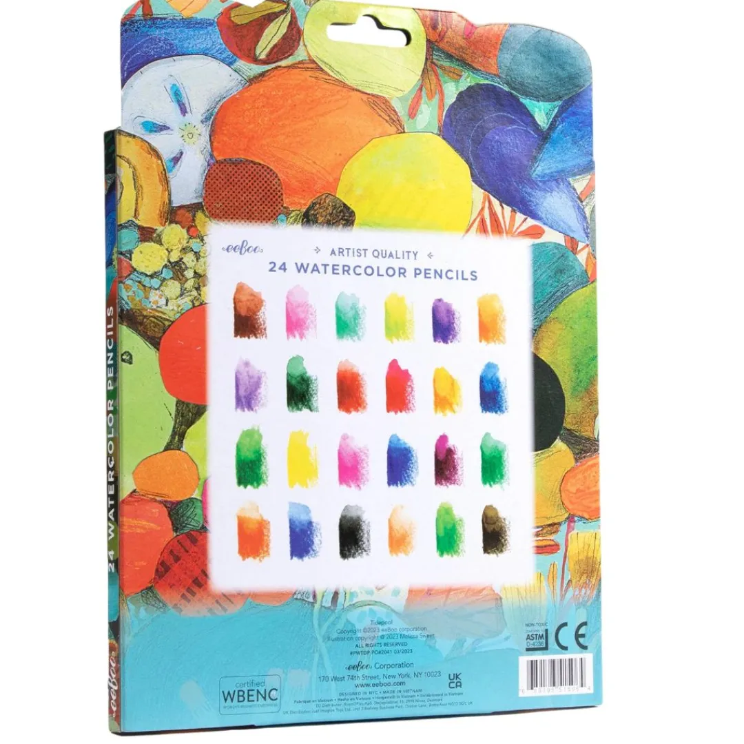 eeBoo 4 Years|3 Years < Tidepool Watercolor Pencils- Set of 24