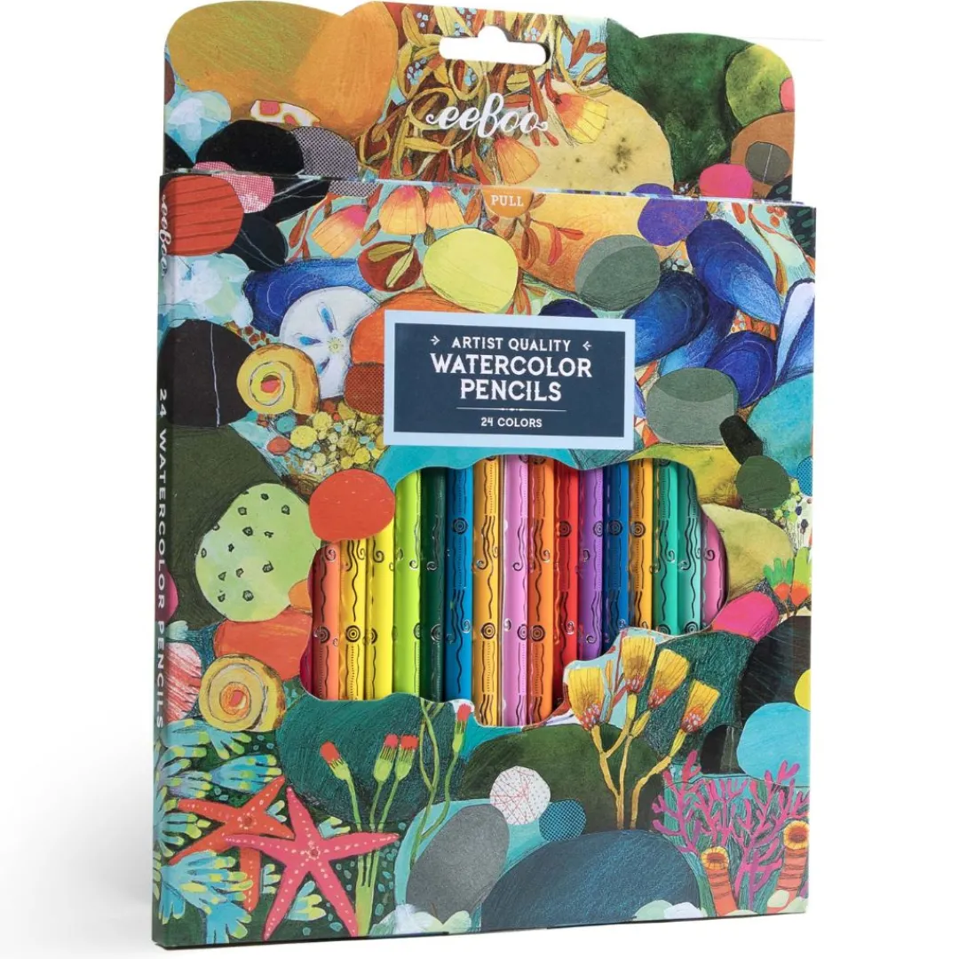 eeBoo 4 Years|3 Years < Tidepool Watercolor Pencils- Set of 24