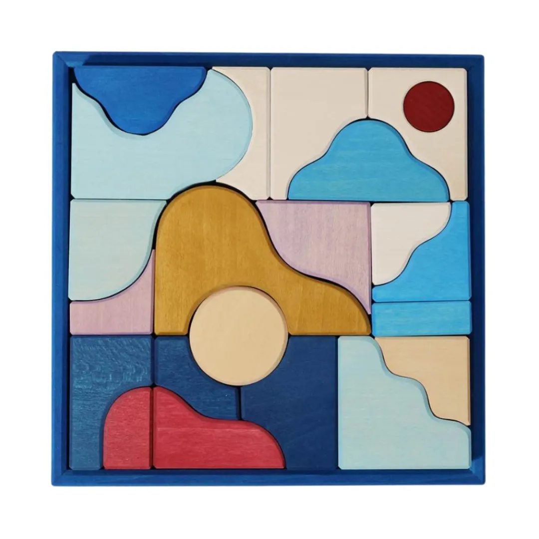 Grimm's Spiel u0026 Holz Wooden Toys|4 Years < Tiny Art Collection Block Sets