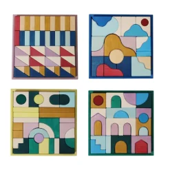 Grimm's Spiel u0026 Holz Wooden Toys|4 Years < Tiny Art Collection Block Sets