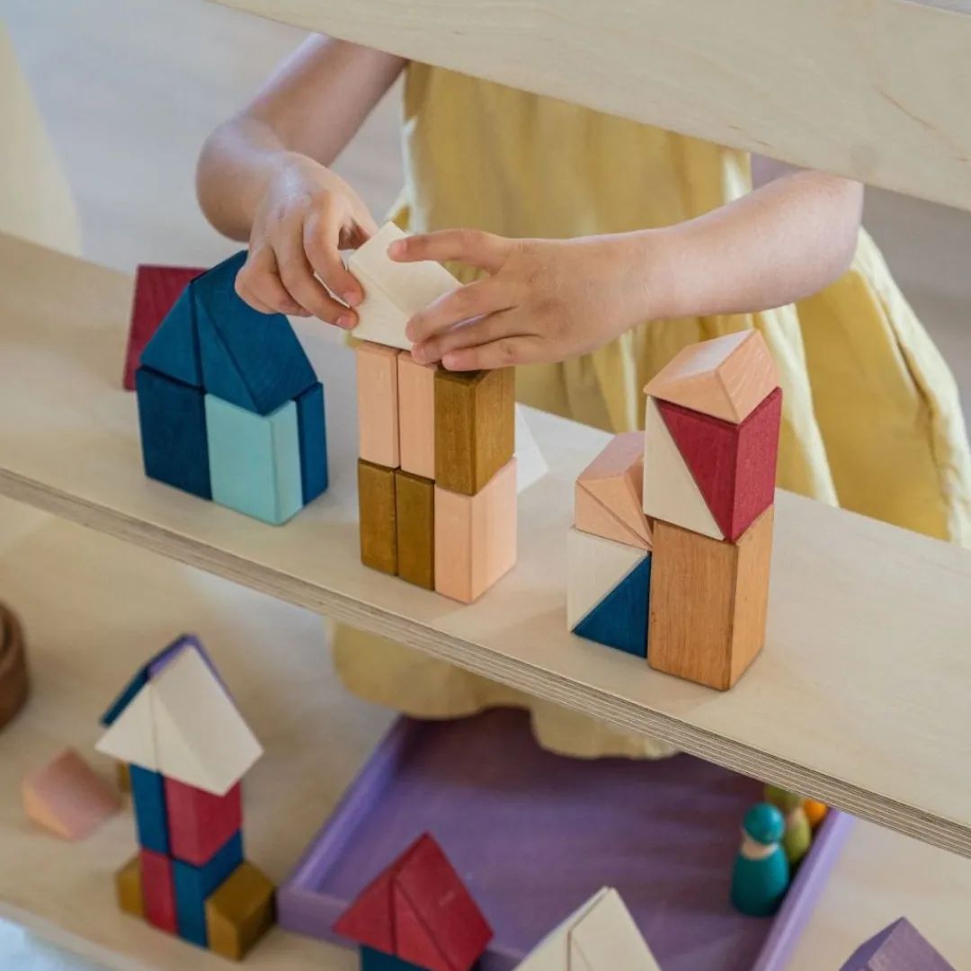 Grimm's Spiel u0026 Holz Wooden Toys|4 Years < Tiny Art Collection Block Sets