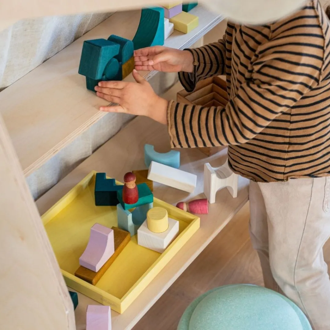 Grimm's Spiel u0026 Holz Wooden Toys|4 Years < Tiny Art Collection Block Sets