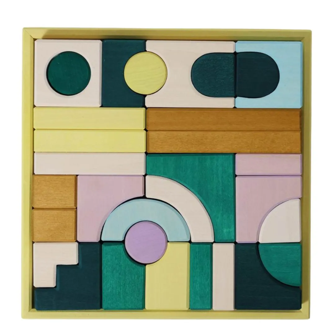 Grimm's Spiel u0026 Holz Wooden Toys|4 Years < Tiny Art Collection Block Sets