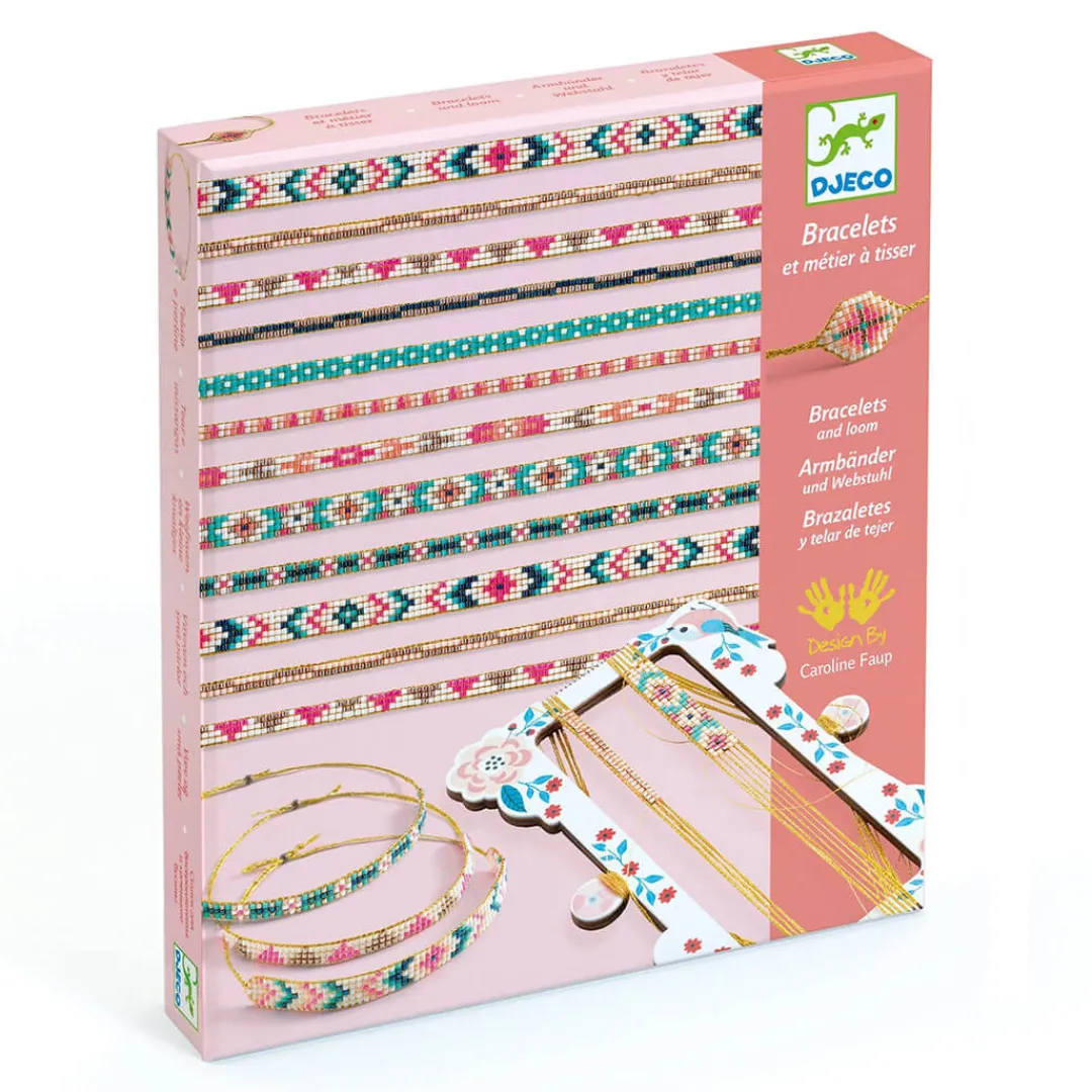 Djeco Other Crafts|7+ Years < Tiny Beads Jewelry Craft Kit and Bead Loom