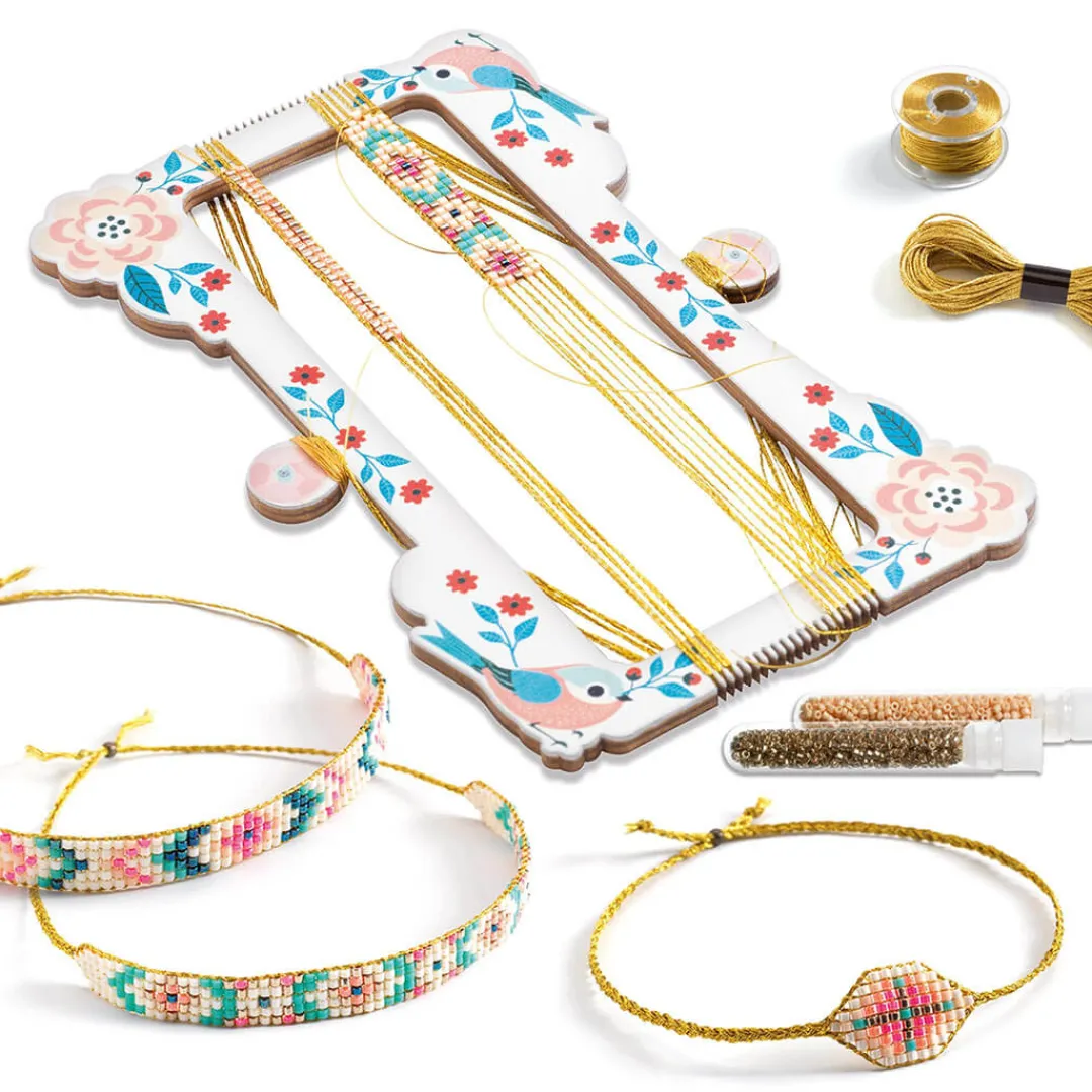 Djeco Other Crafts|7+ Years < Tiny Beads Jewelry Craft Kit and Bead Loom