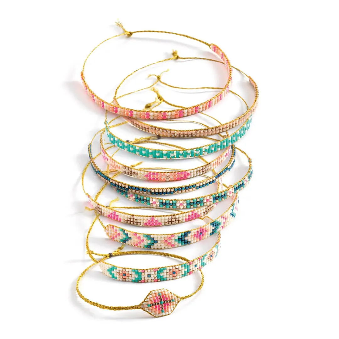Djeco Other Crafts|7+ Years < Tiny Beads Jewelry Craft Kit and Bead Loom