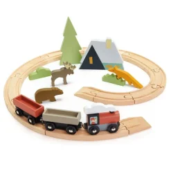 Tender Leaf Toys Wooden Toys|4 Years < Treetops Wooden Train Set