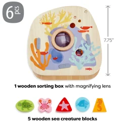 HABA 12-24 Months|Wooden Toys < Underwater World Wooden Shape Sorter
