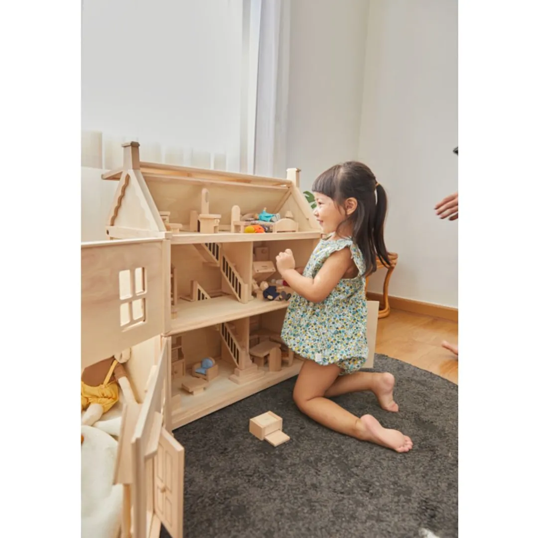 PlanToys USA Dollhouses|Wooden Toys < Victorian Wooden Dollhouse