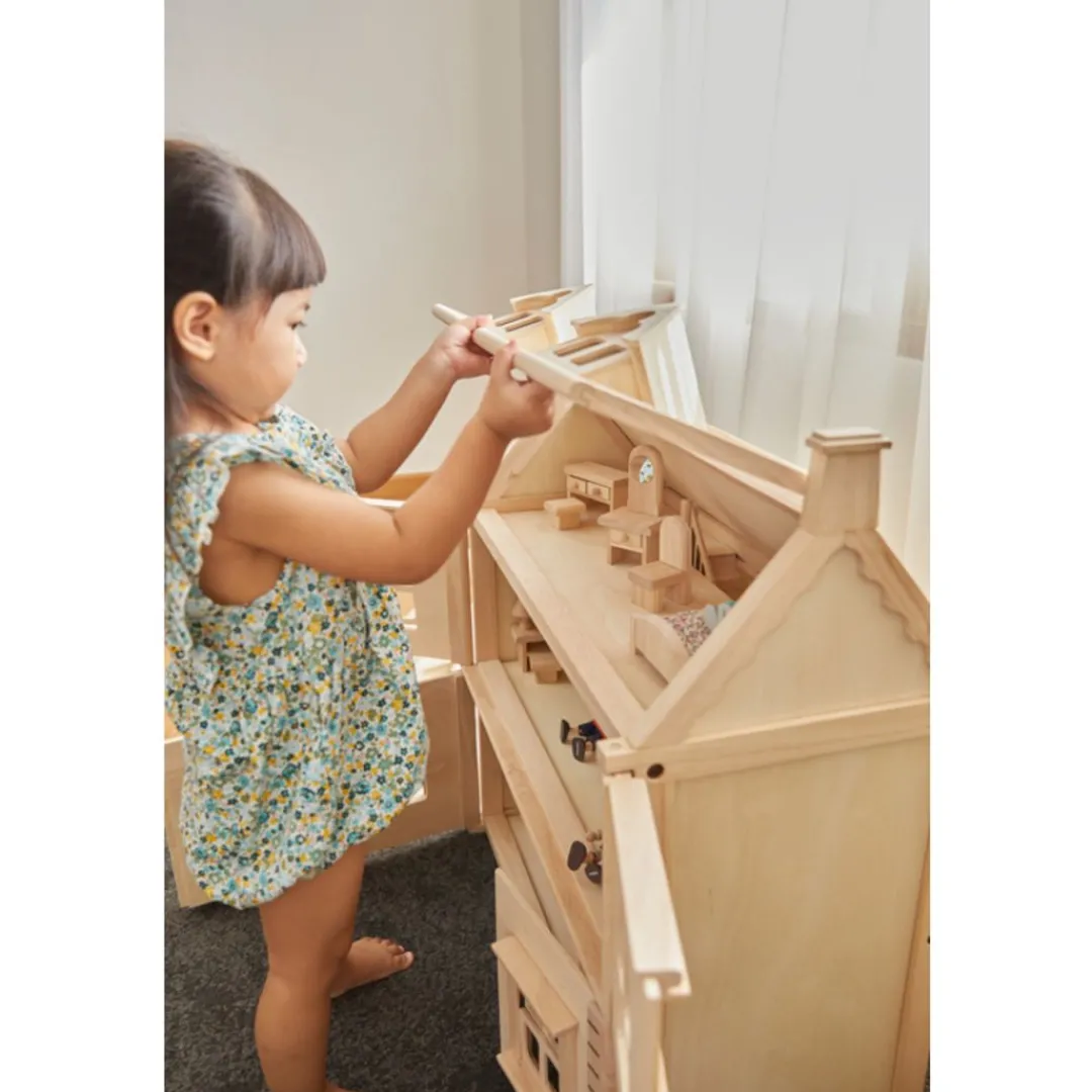 PlanToys USA Dollhouses|Wooden Toys < Victorian Wooden Dollhouse