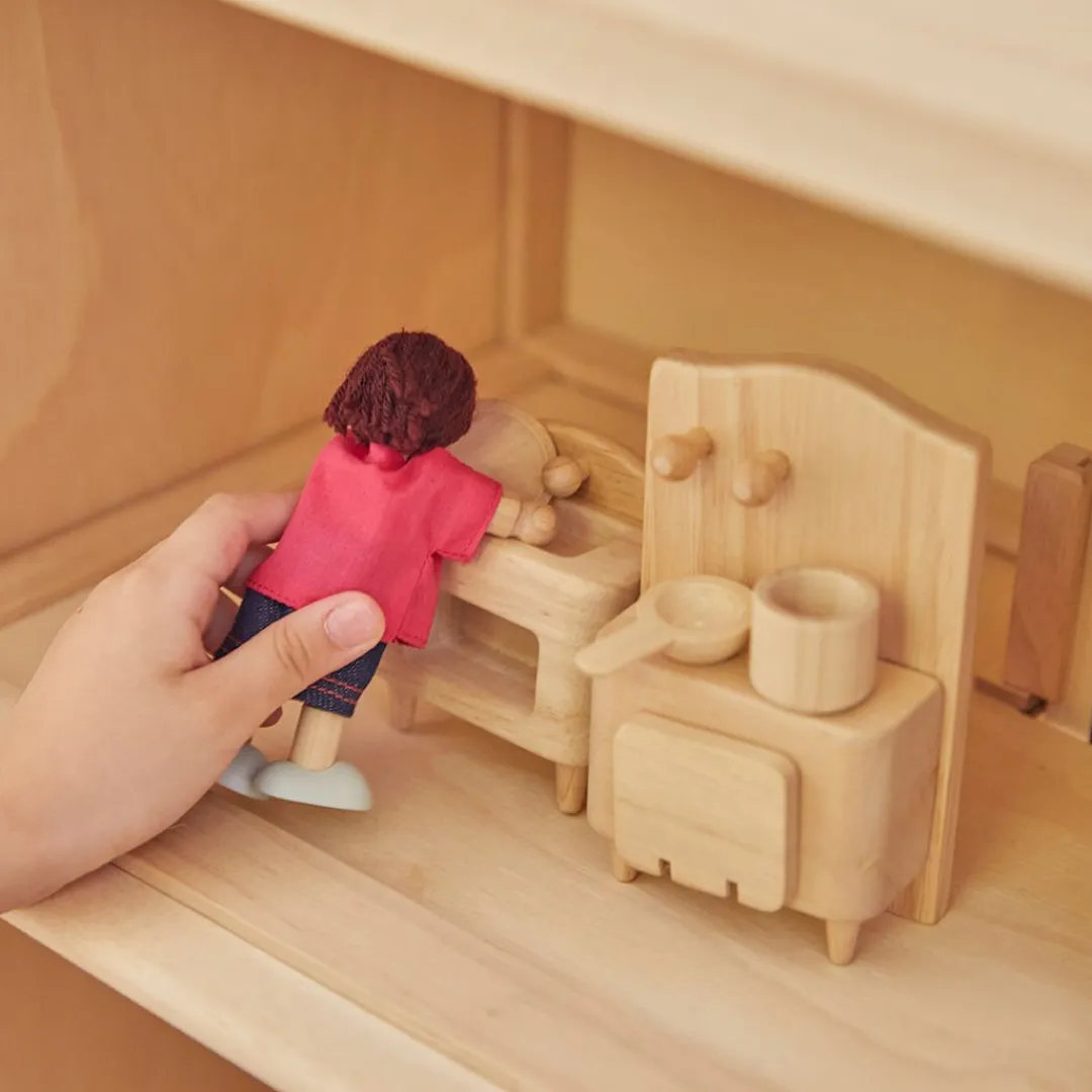 PlanToys USA 4 Years|3 Years < Victorian Wooden Dollhouse Furniture Set