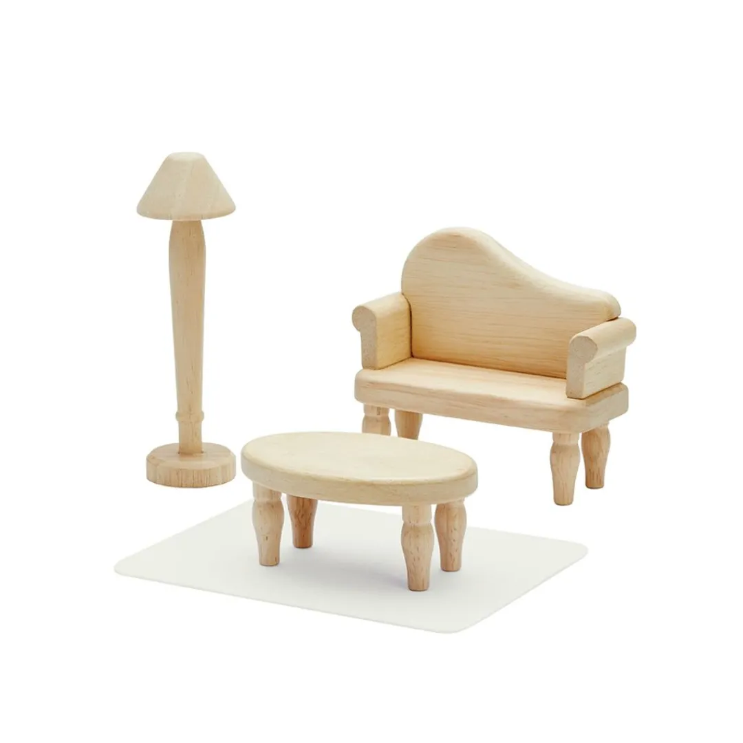 PlanToys USA 4 Years|3 Years < Victorian Wooden Dollhouse Furniture Set