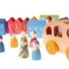 Grimm's Spiel u0026 Holz 12-24 Months|Wooden Toys < Village Building Blocks Set