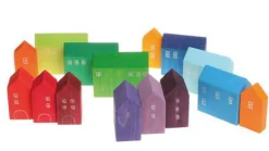 Grimm's Spiel u0026 Holz 12-24 Months|Wooden Toys < Village Building Blocks Set
