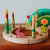 Grimm's Spiel u0026 Holz Handmade Toys|Wooden Toys < Waldorf Wooden Birthday Ring - Natural