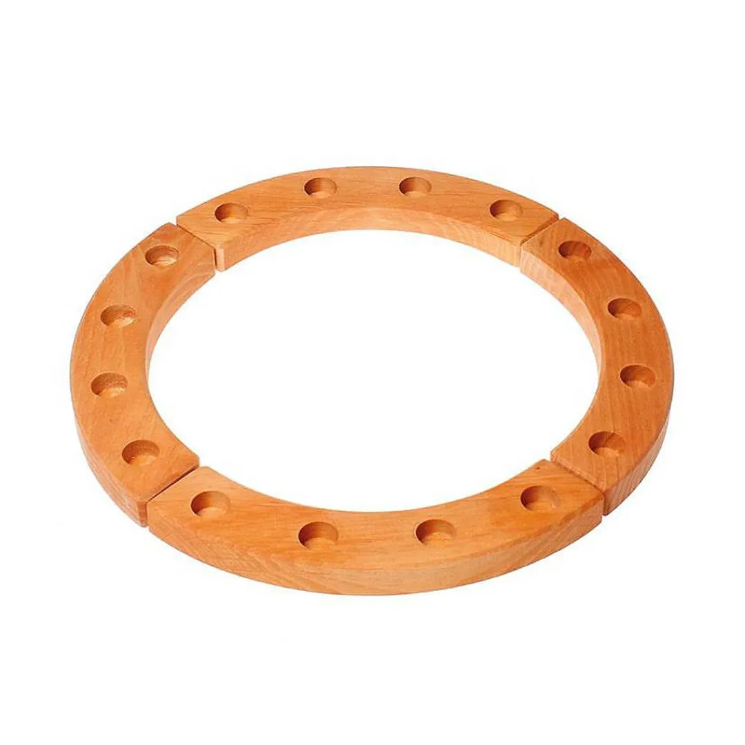Grimm's Spiel u0026 Holz Handmade Toys|Wooden Toys < Waldorf Wooden Birthday Ring - 16 Holes