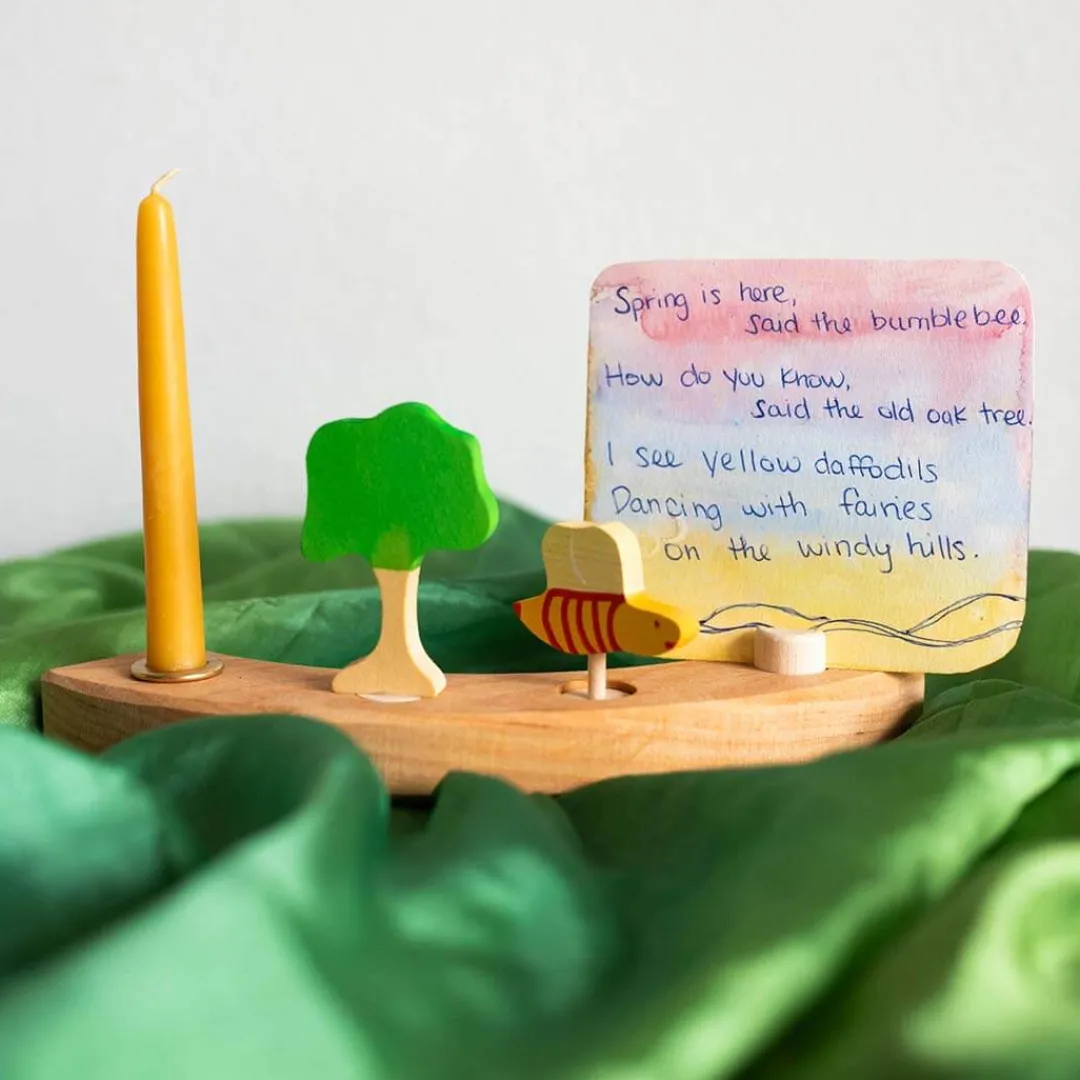 Grimm's Spiel u0026 Holz Handmade Toys|Wooden Toys < Waldorf Wooden Birthday Ring - 16 Holes