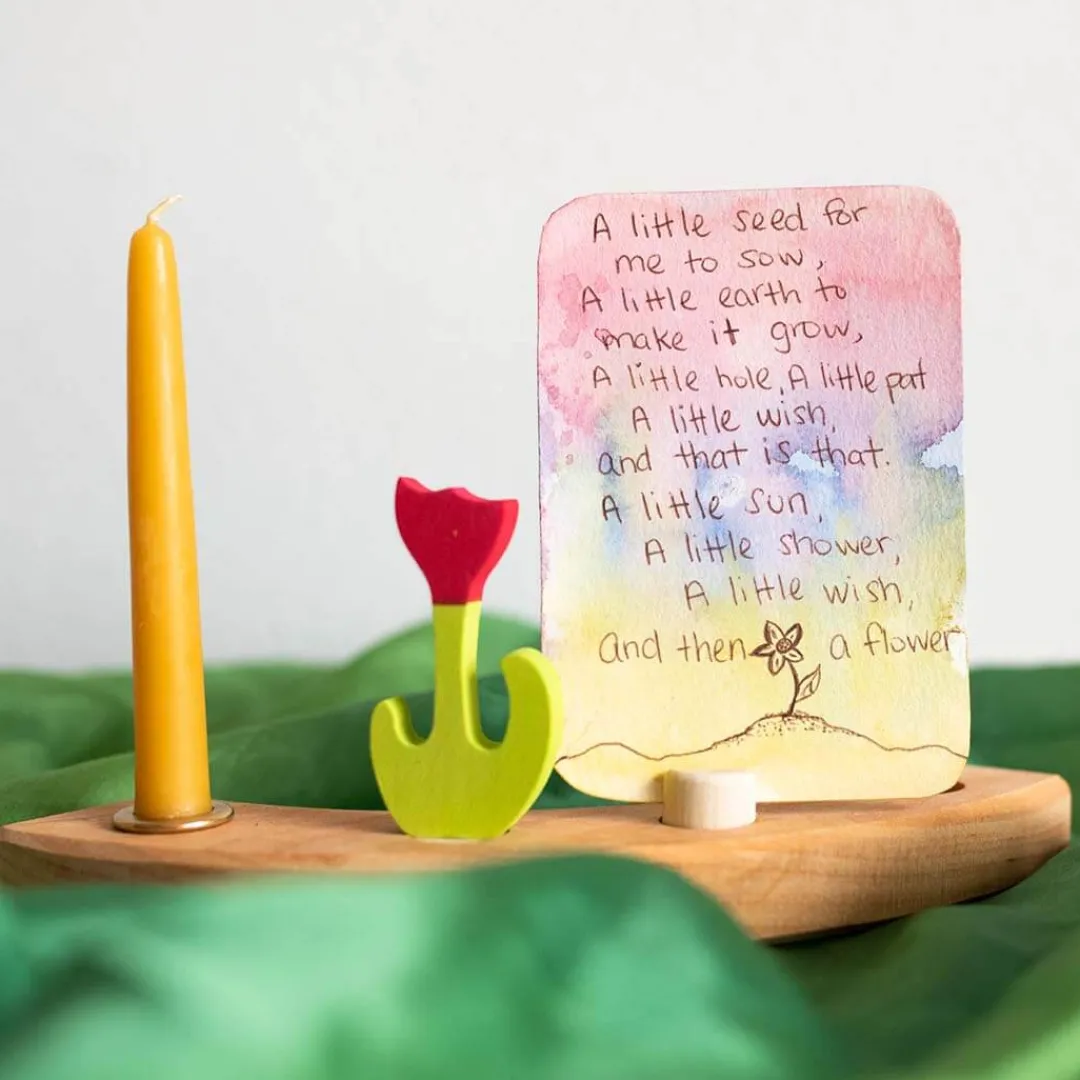 Grimm's Spiel u0026 Holz Handmade Toys|Wooden Toys < Waldorf Wooden Birthday Ring - 16 Holes