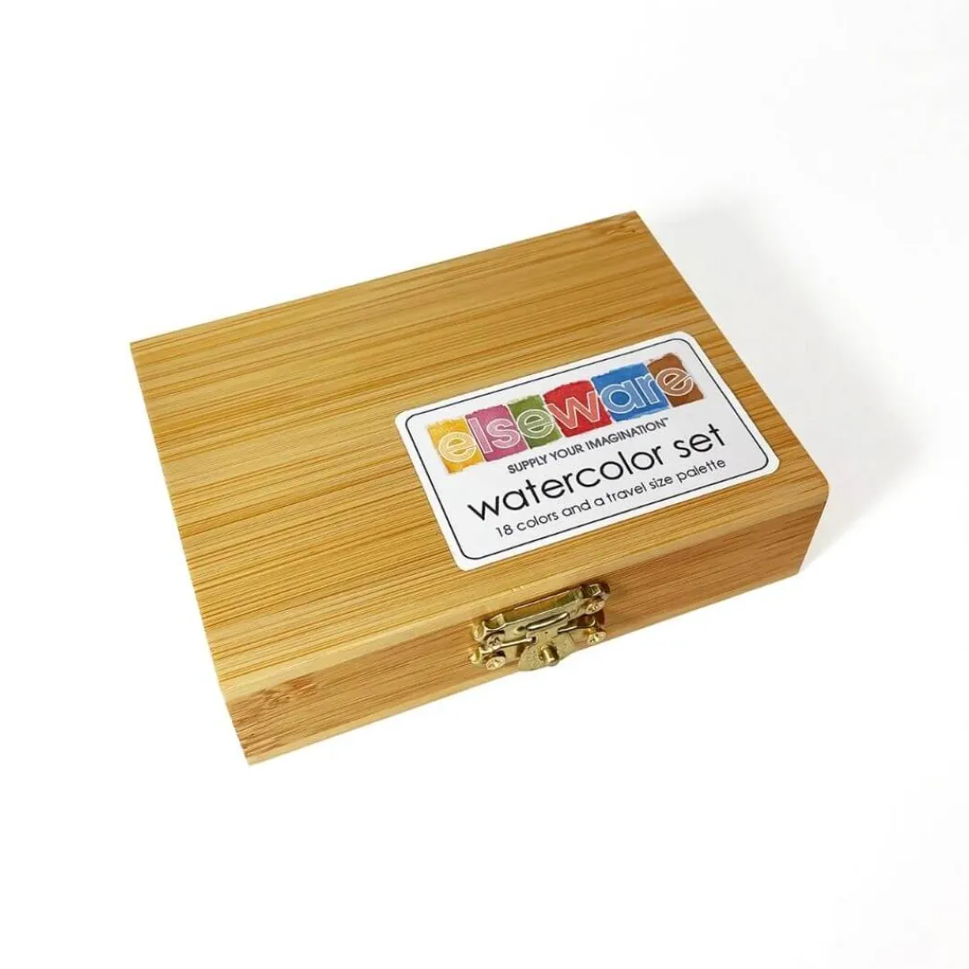 Eco-Kids 4 Years|3 Years < Watercolor Set in a Bamboo Box
