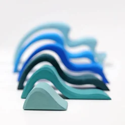 Grimm's Spiel u0026 Holz 12-24 Months|Wooden Toys < Water Waves Nesting Blocks