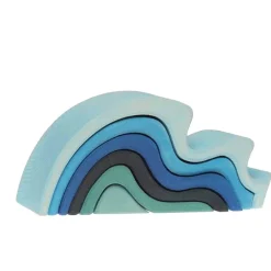 Grimm's Spiel u0026 Holz 12-24 Months|Wooden Toys < Water Waves Nesting Blocks