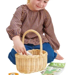Tender Leaf Toys Wooden Toys|4 Years < Wicker Farmer's Market Shopping Basket