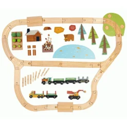 Tender Leaf Toys 4 Years|3 Years < Wild Pines Wooden Train Set