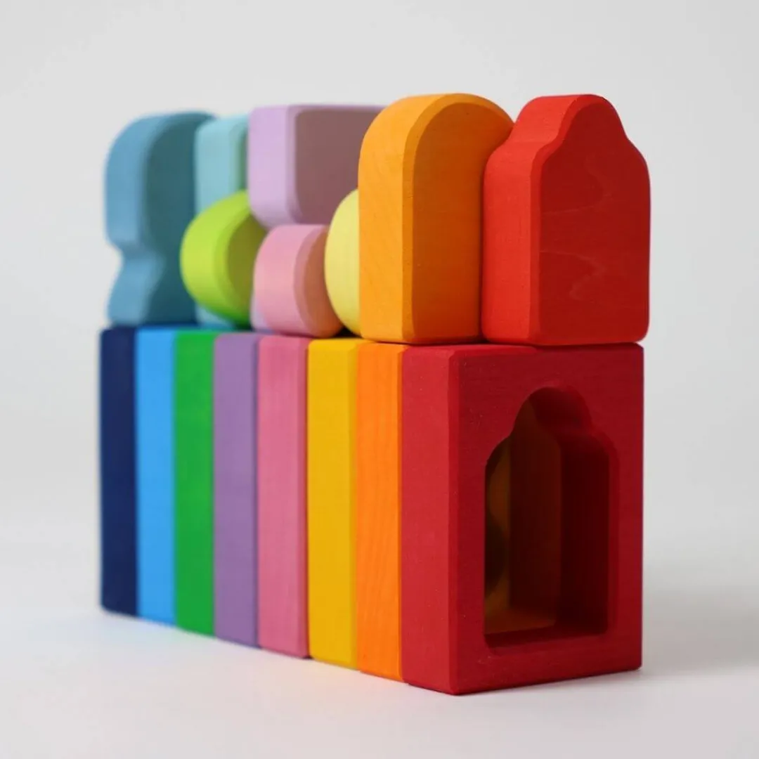 Grimm's Spiel u0026 Holz Wooden Toys|4 Years < Windows Wooden Building Set