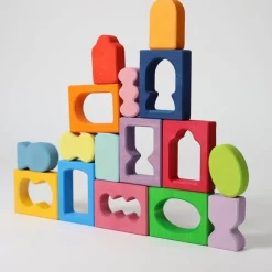 Grimm's Spiel u0026 Holz Wooden Toys|4 Years < Windows Wooden Building Set