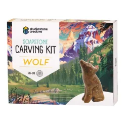 Studiostone Creative Stem Toys|Stem Toys < Wolf Soapstone Carving Kit