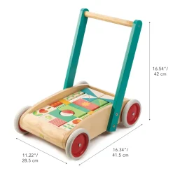 Tender Leaf 12-24 Months|Baby Walkers & Pull Toys < Wooden Baby Walker and Garden Blocks Set