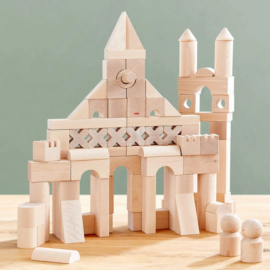 HABA Wooden Toys|4 Years < Wooden Building Blocks - Extra Large Set